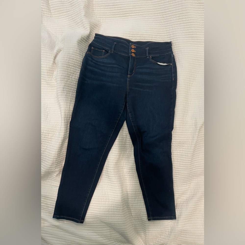 Ann Taylor Dark Blue Skinny Jeans
